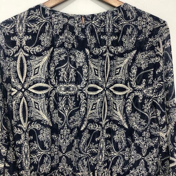 NWT Anthropologie x Misa  Los Angeles Miriam Bell-Sleeved Dress Blue Size L - Picture 10 of 15